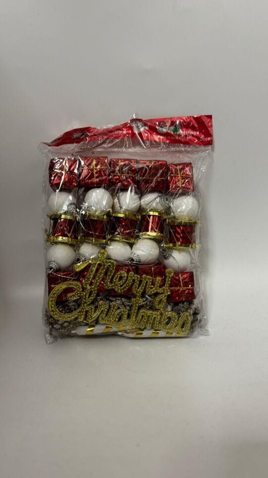 YILBAŞI SÜSLERİ KOZALAK TOP ŞEKER BASTON SET