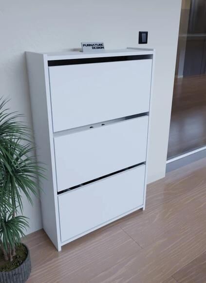 AYAKKABILIK DÜŞER KAPAK 3 KATLI BEYAZ 113*70CM