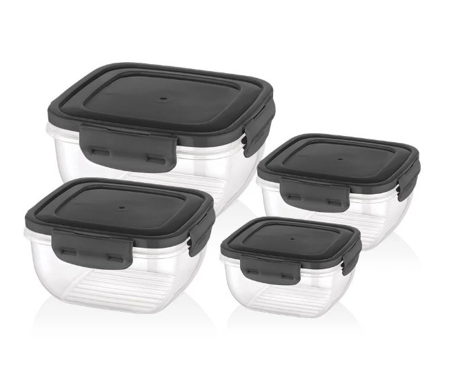 NET/SAKLAMA KABI KARE COOK&LOCK 4LÜ STD