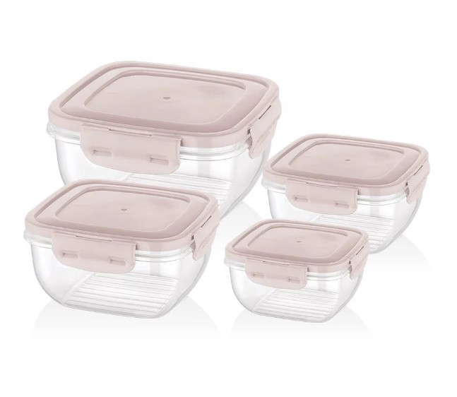 NET/SAKLAMA KABI KARE COOK&LOCK 4LÜ STD