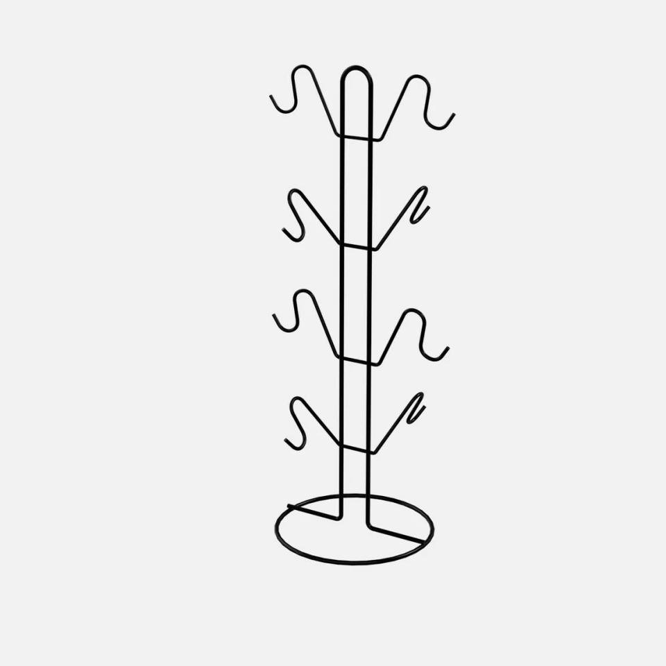 KUPA&FİNCAN ASKISI DİKEY SİYAH