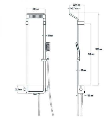 STEP BATARYALI DUŞ ÜNİTESİ SİYAH
