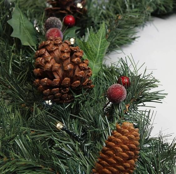 YILBAŞI SÜSÜ KAPI ÇELENK KIRMIZI MEYVELİ