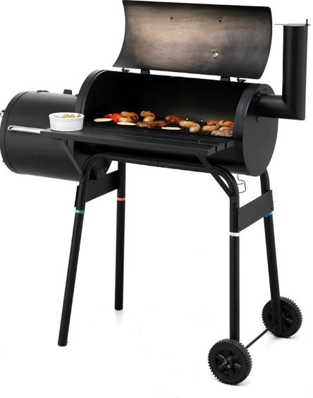 BARBEKÜ AYAKLI TÜTSÜLEME HAZNELİ 104X30X68CM
