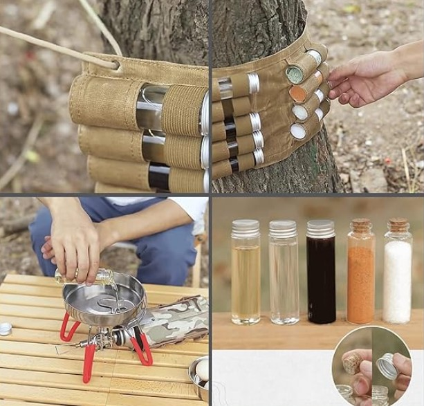 NET*/ ÇANTALI KAMP BAHARATLIK SETİ 9 PARÇA