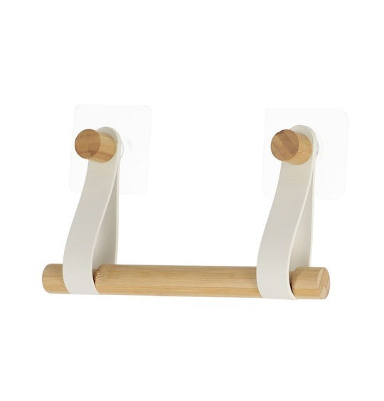 TUVALET KAĞIDI RULOSU TUTUCU BEYAZ BAMBU
