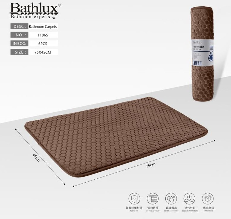 BANYO PASPASI 45*75 CM ALTIGEN ŞEKİL KAHVE