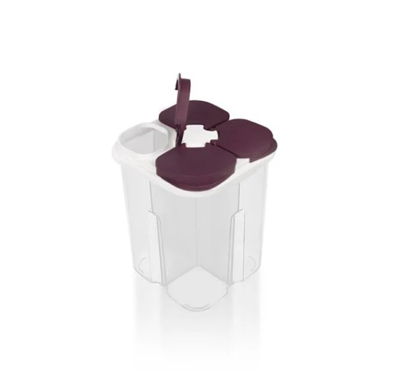GIDA KABI KURU 4 BÖLMELİ LUNA SQUARE 1800ML
