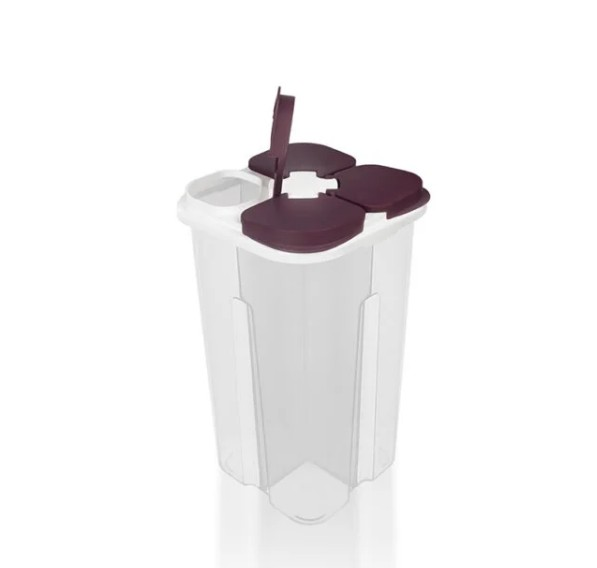 NET/GIDA KABI KURU 4 BÖLMELİ LUNA SQUARE 2450ML