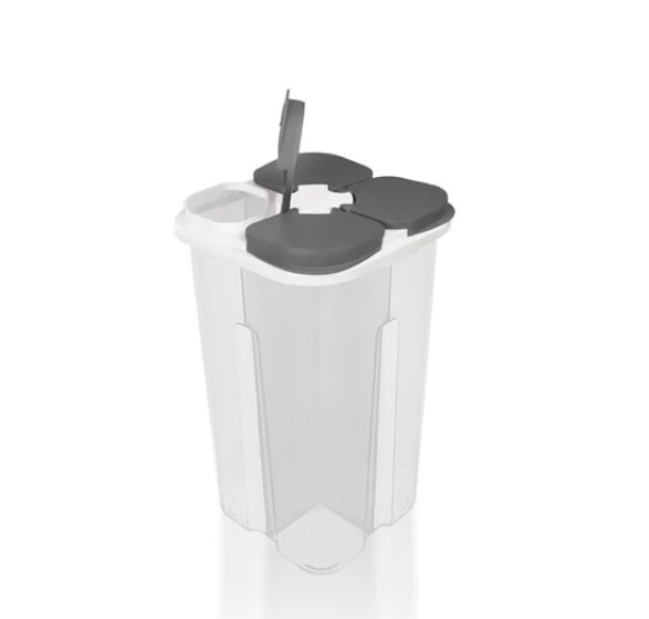 GIDA KABI KURU 4 BÖLMELİ LUNA SQUARE 2450ML