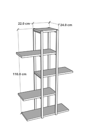 RAF BİTKİ İÇİN 5 KATLI ÇAM 110CM