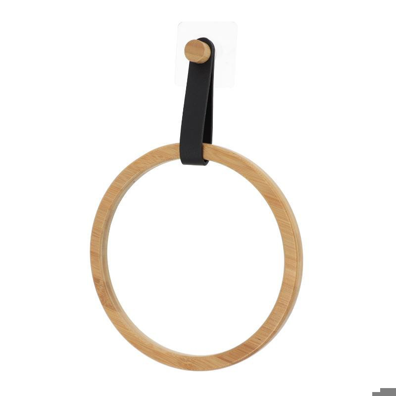 HAVLU ASKISI-BAMBU YUVARLAK- SİYAH