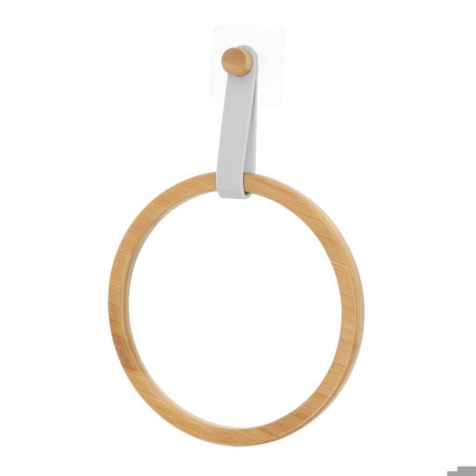 HAVLU ASKISI-BAMBU YUVARLAK- GRİ