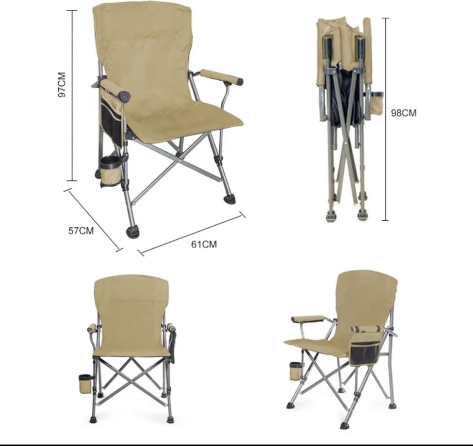 KAMP SANDALYESİ METAL İSKELET OXFORD KUMAŞ