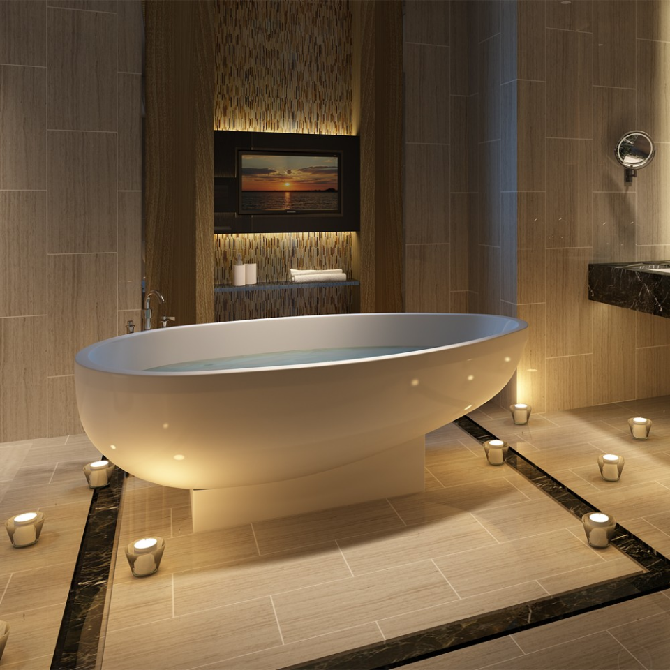 180X100X56,5IKAROS OVAL KÜVET AYKLI PRLK BYZ