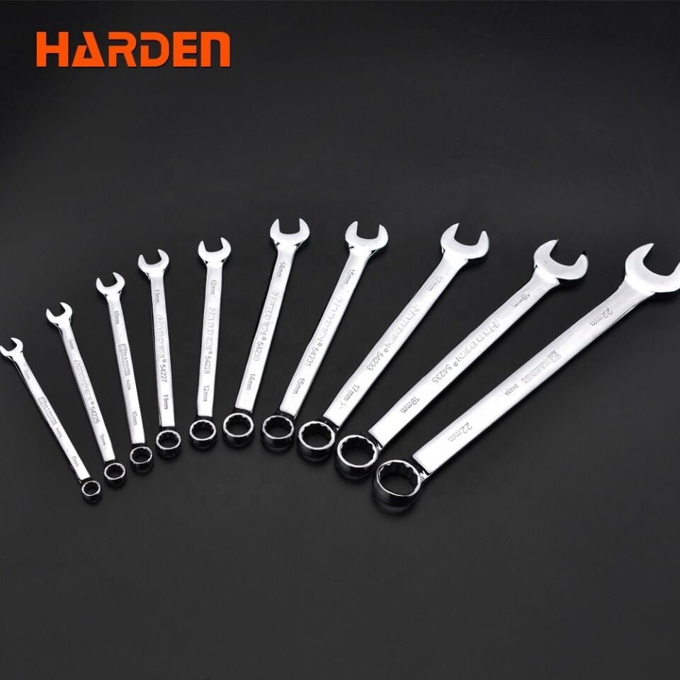 KOMBİNE ANAHTAR SETİ 10 PARÇA 8MM-22MM CRV