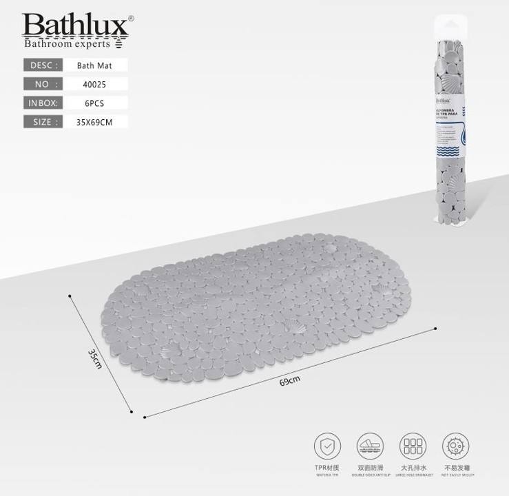 BANYO PASPASI 69*35 CM GRİ