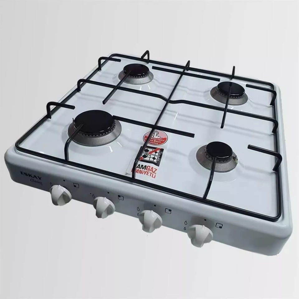 GAZLI OCAK 4 GÖZLÜ KAPAKLI ESKAY