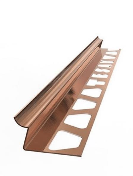 CUPON İNOX İÇ KÖŞE PROFİLİ PARLAK BRON 12mm 244cm