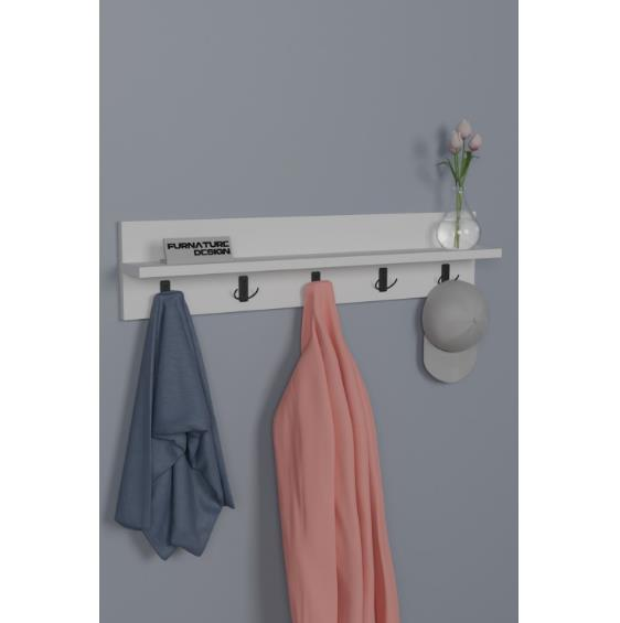 ASKILIK RAFLI DUVAR TİPİ BEYAZ 80CM