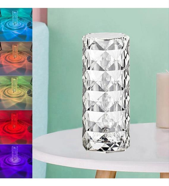 MASA LAMBASI KUMANDALI KRİSTAL DESENLİ UZUN TP