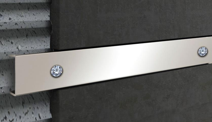 PSLNMZ ÇELİK BORDÜR SVAROSKİ TAŞLI 23mm250cm SATİN