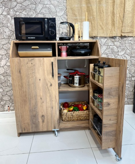 DOLAP ÇOK AMAÇLI MUTFAK KİLER DOLABI ÇAM