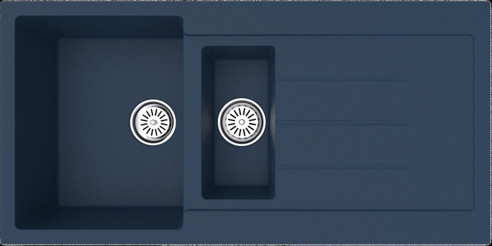 GRANİT EVYE GR100A 1,5 ,5GÖZ 50X100 ANTRASİT