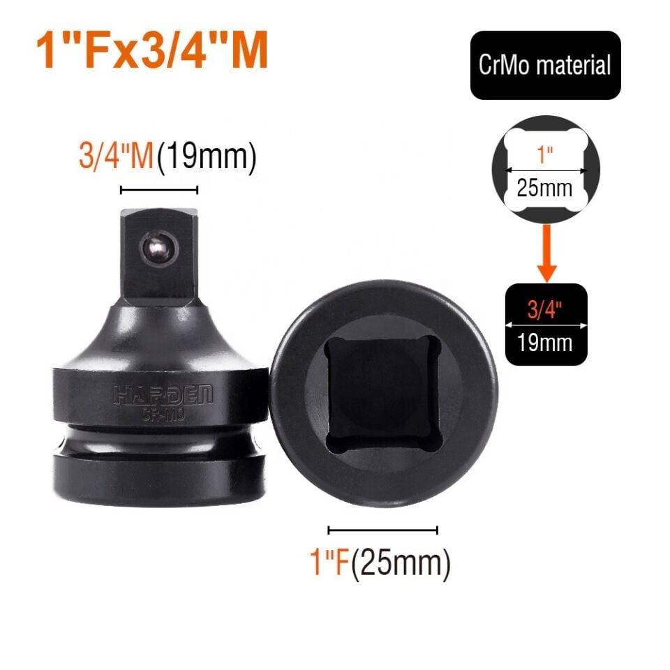 LOKMA ADAPTÖR SOKET DARBELİ 1/2'' 8 PARÇA