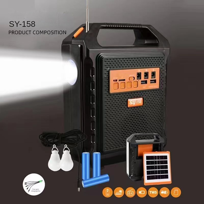 SOLAR ŞARJ EDİLEBİLEN AKÜ TİP JENERATÖR +AMPÜL