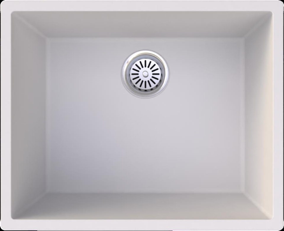 GRANİT EVYE GR50B TEK GÖZ 54X44 BEYAZ