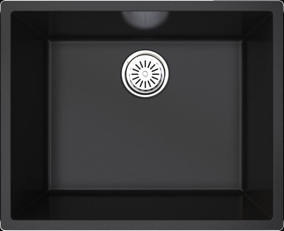 GRANİT EVYE GR50 TEK GÖZ 54X44 SİYAH TP