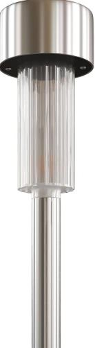 SOLAR LED İNCE KAZIKLI BAHÇE LAMBASI GÜMÜŞ TP