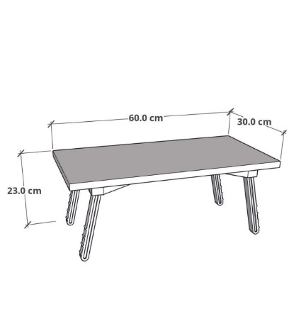 LAPTOP SEHPASI KATLANIR AYAK ÇAM 60*30CM