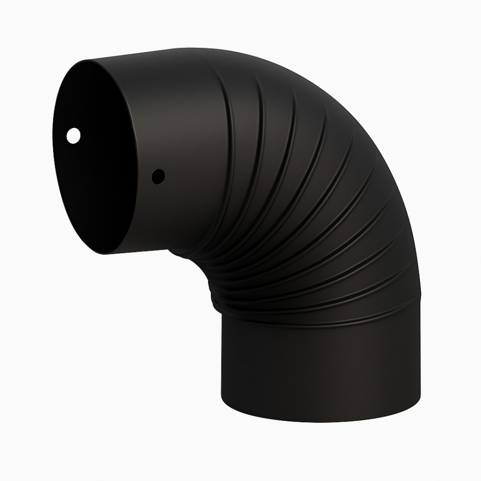 SOBA AKORDİYON DİRSEK MAT SİYAH