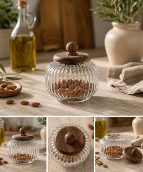 KAVANOZ AKASYA KAPAKLI 950 ML