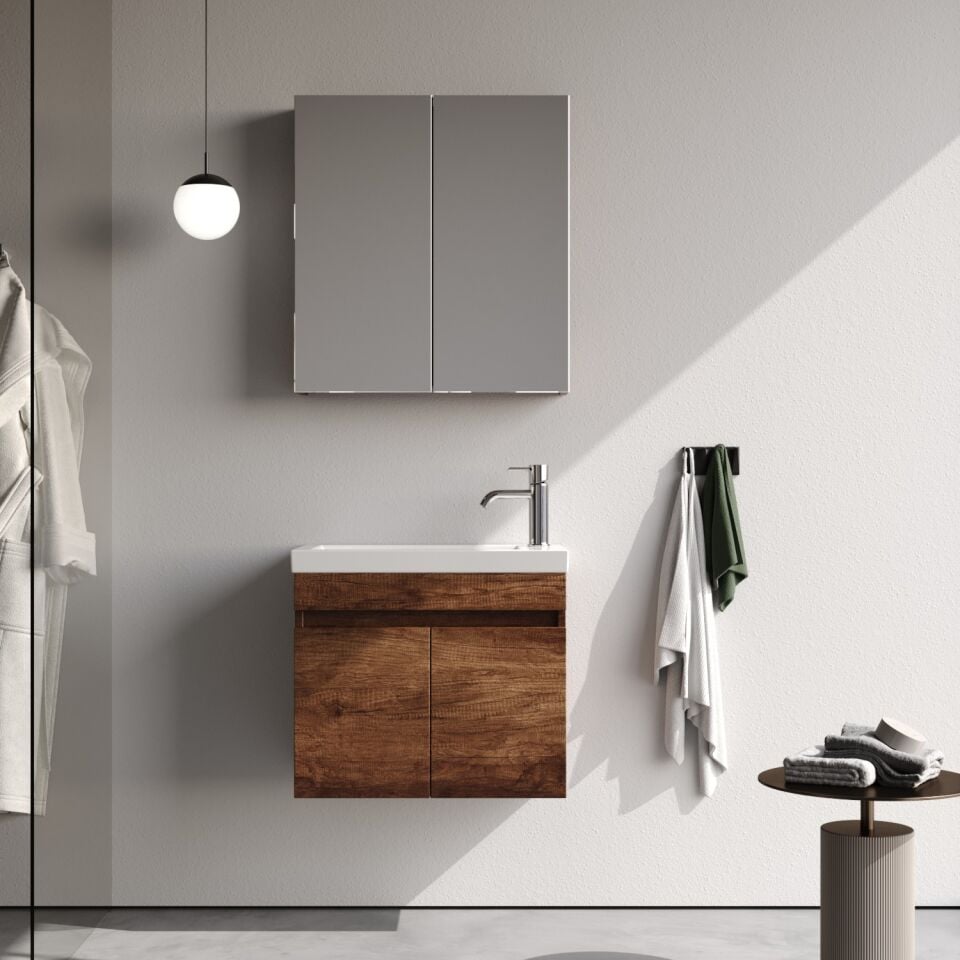 KMPNY/60CM ASMA DLP BAROK+AYNALI ÜST DOLAP+LVB TP