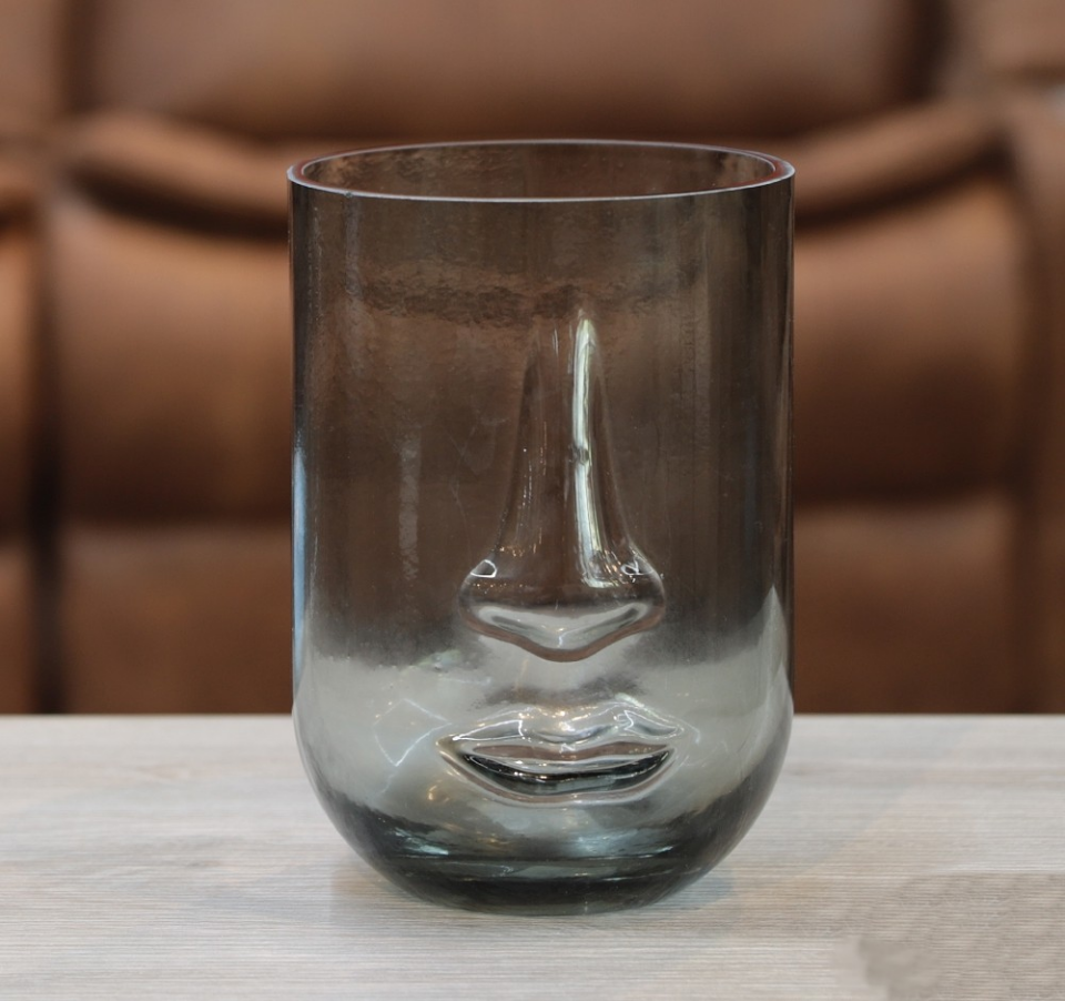 VAZO BARDAK ŞEKİLLİ GENİŞ ŞEFFAF 16*21