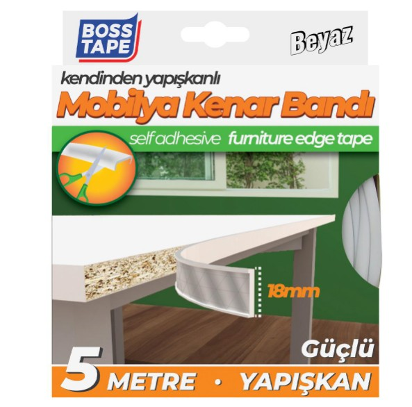 BANT MOBİLYA KENAR BANDI BEYAZ 18MMX5MT