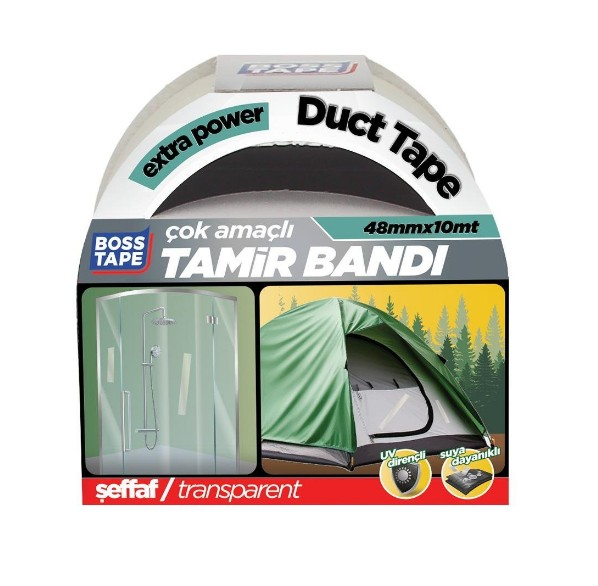 BANT TAMİR BANDI - DUCT TAPE ŞEFFAF 48MMX10MT