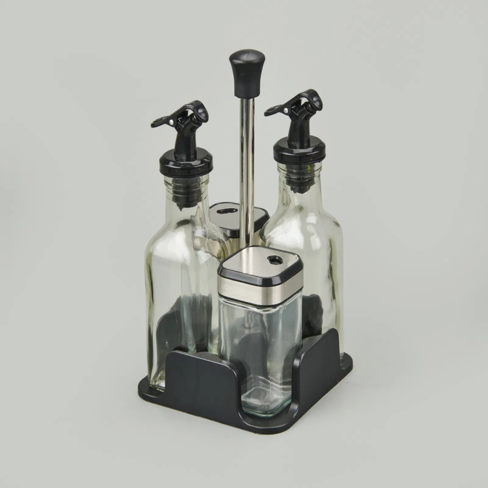 NET*/YAĞLIK&SİRKELİK&TUZLUK&K.BİBERLİK 4LÜ CAM