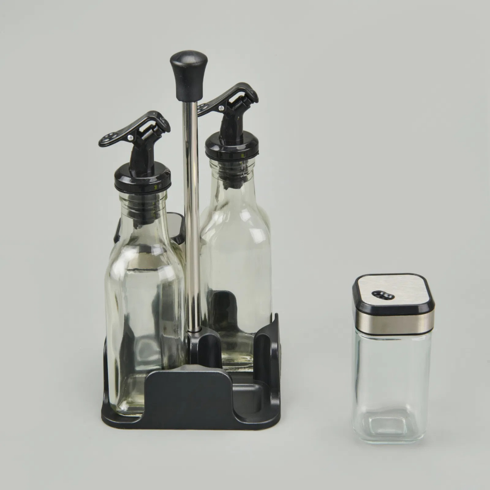 YAĞLIK&SİRKELİK&TUZLUK&K.BİBERLİK 4LÜ CAM