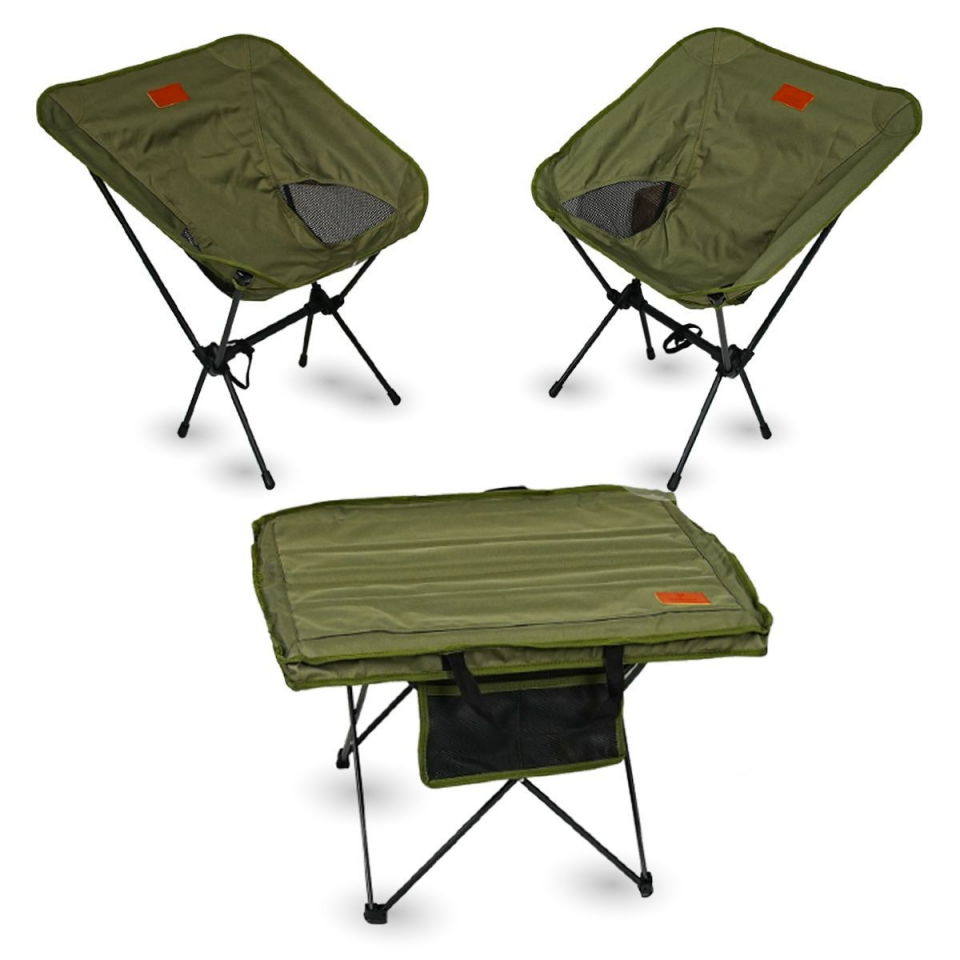 KAMP MASASI VE SANDALYE KATLANIR TAŞINABİLİR SET