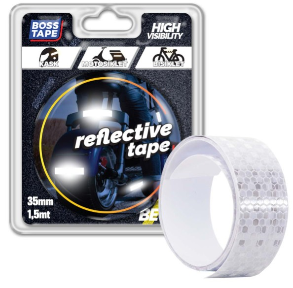 BANT REFLEKTİF BANT BEYAZ 35MMX1,5MT