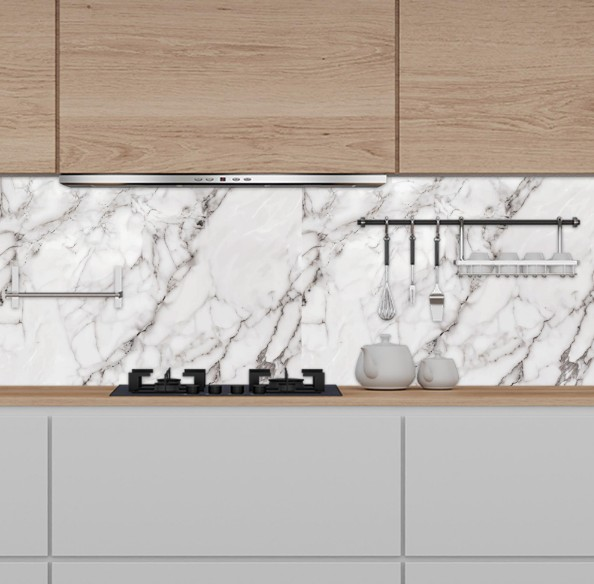 BANT YAPIŞKANLI PVC KARO GRİ MERMER  30CMX60CM