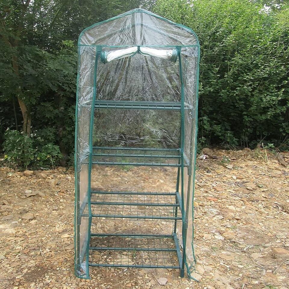 NET*/DİKEY SERA EVİ BAHÇE MUŞAMBALI 69*49*160 CM