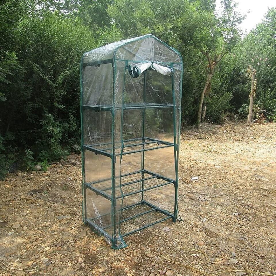 DİKEY SERA EVİ BAHÇE MUŞAMBALI 69*49*160 CM