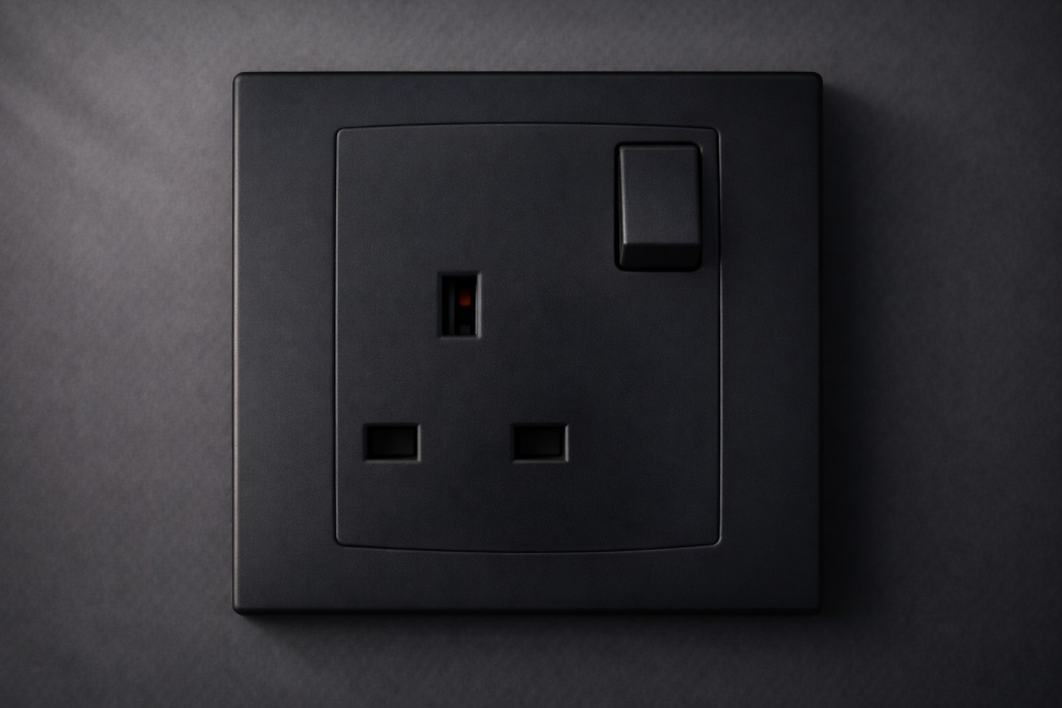 TEKLİ PRİZ SİYAH 1X13A