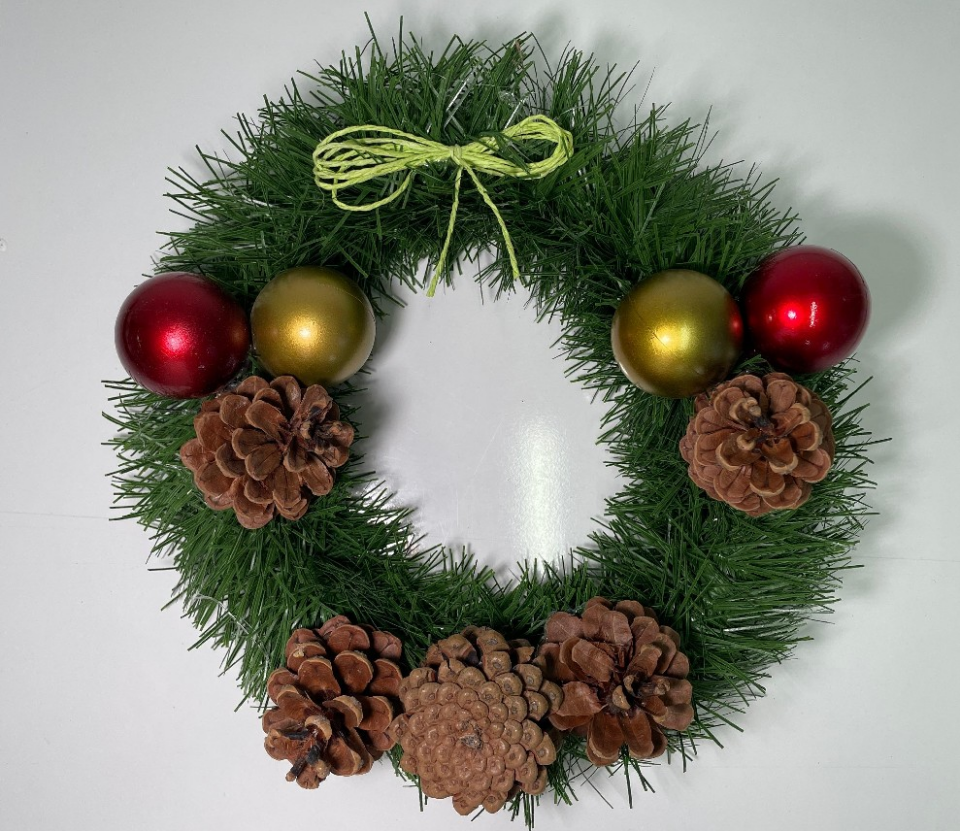 YILBAŞI KAPI SÜSÜ KOZALAKLI TOPLU 24CM