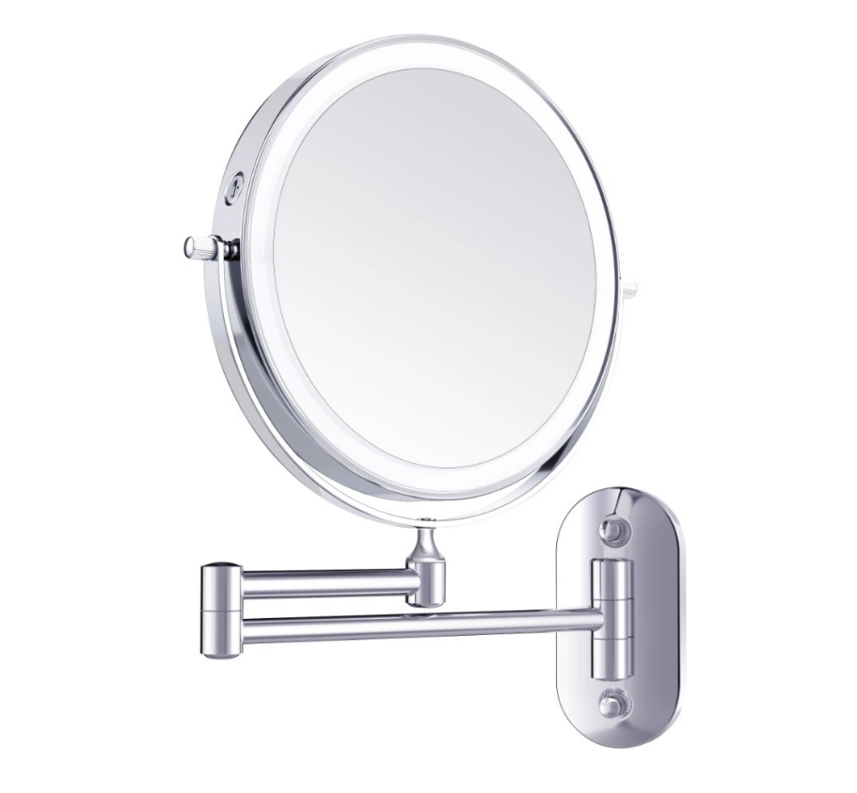 LEDLİ AYNA 8'' MONTE EDİLİR USBLİ KROM